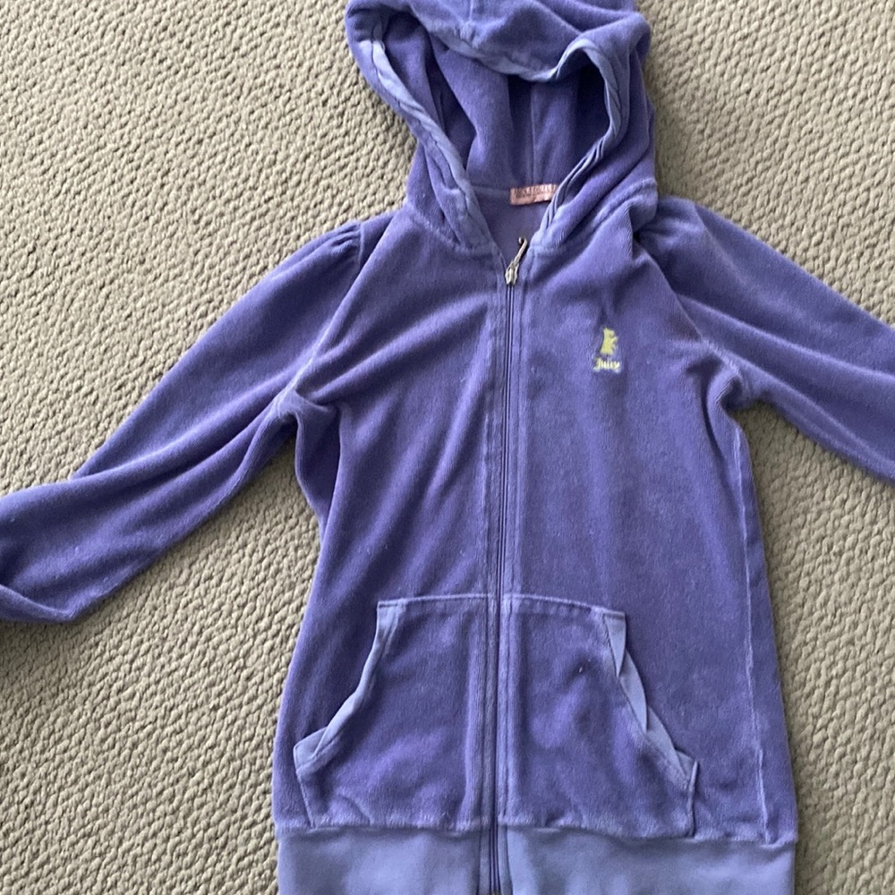 Juicy couture girls terry hoodie size 12 used